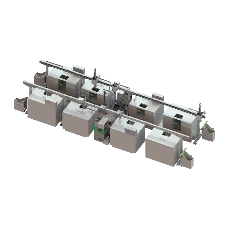 150200 Línea personalizada de producción de automatización de la serie Z pesada CNC Automation