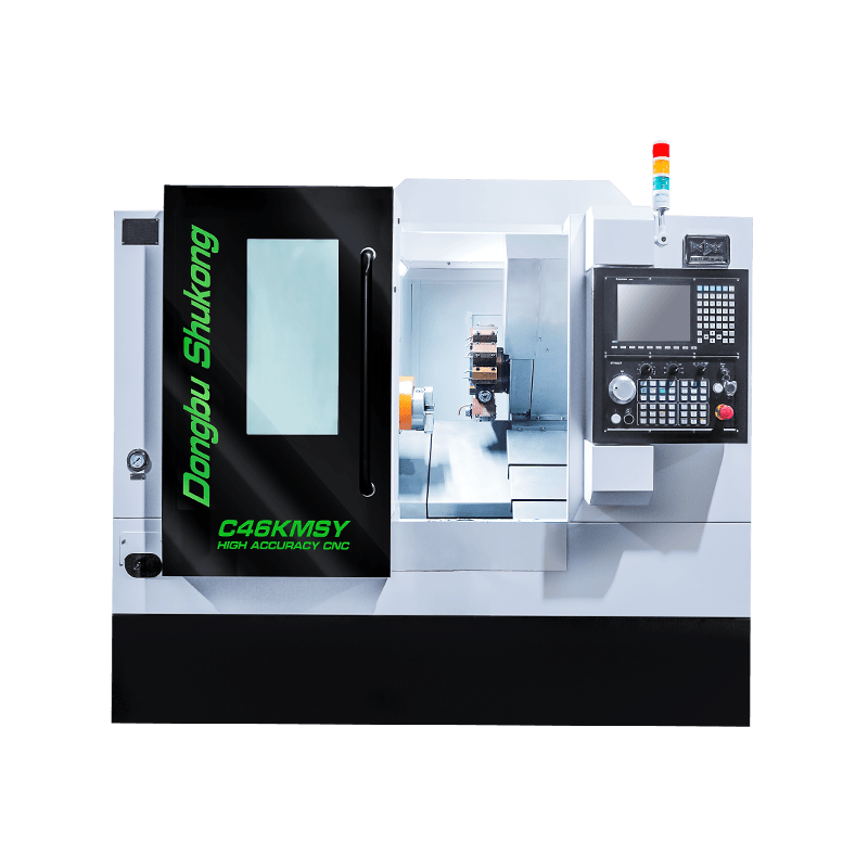 Torno de bancada inclinada CNC C46K MSY/C46K con herramientas en grupo